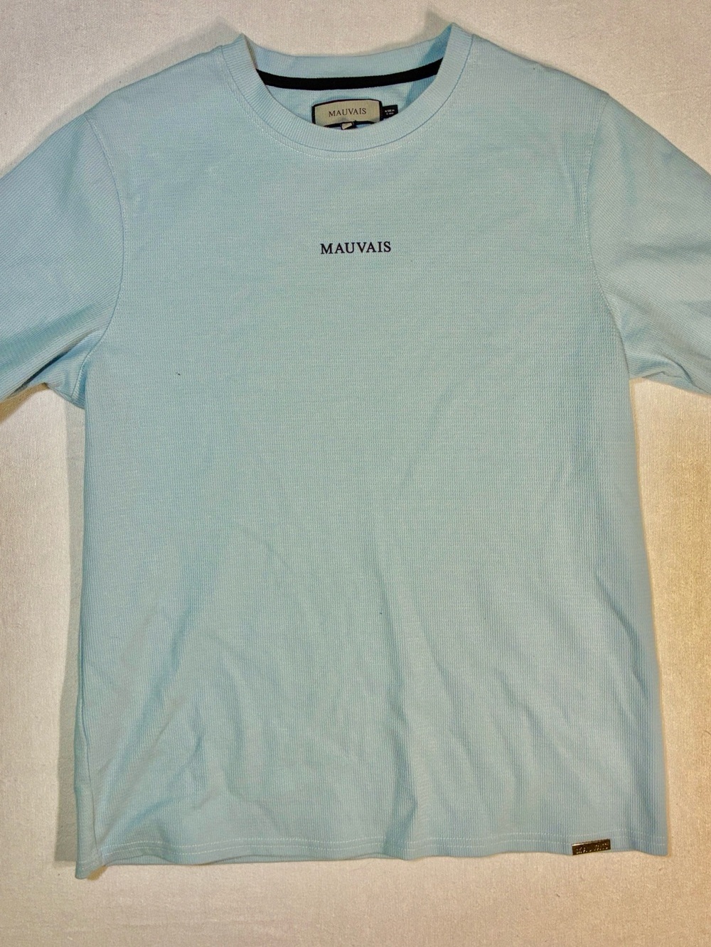 Mauvais Men’s Light Blue Logo Crewneck Tee